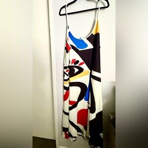 Art Print Maxi with Spaghetti straps 5x